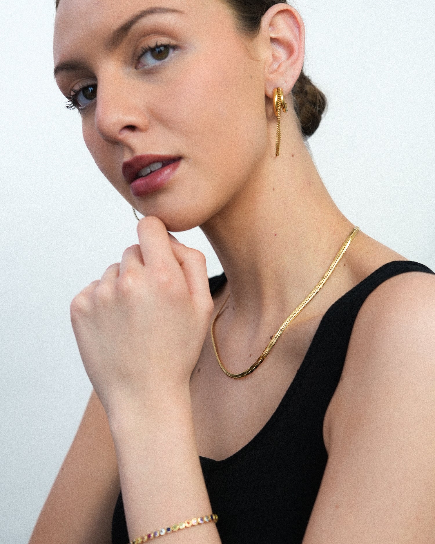 Chain Hoop Earrings