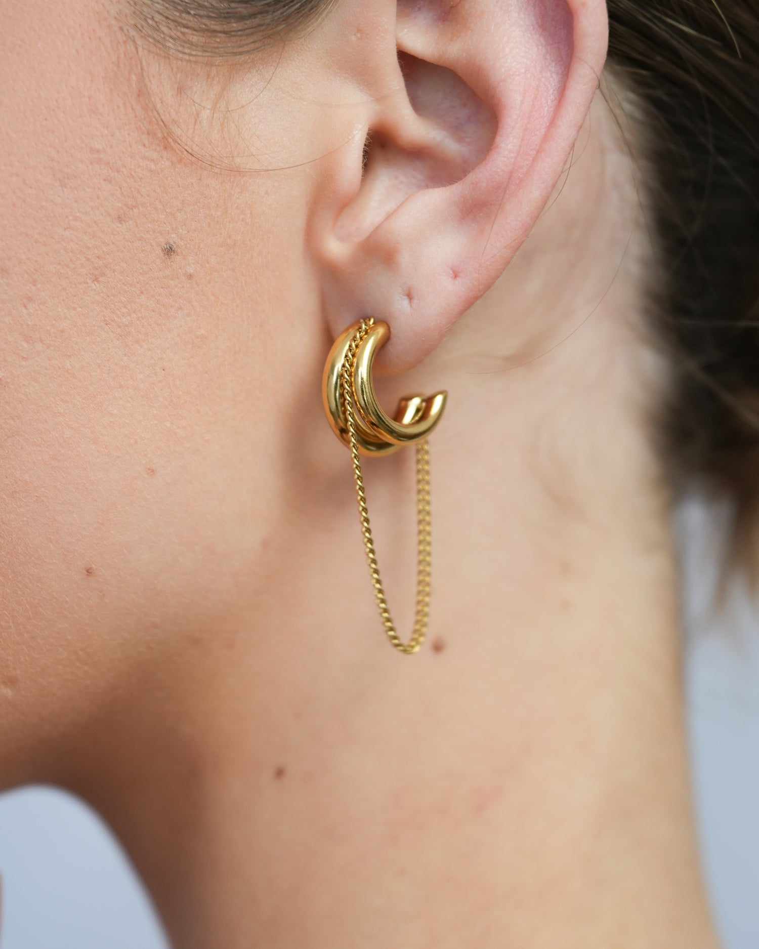 Chain Hoop Earrings