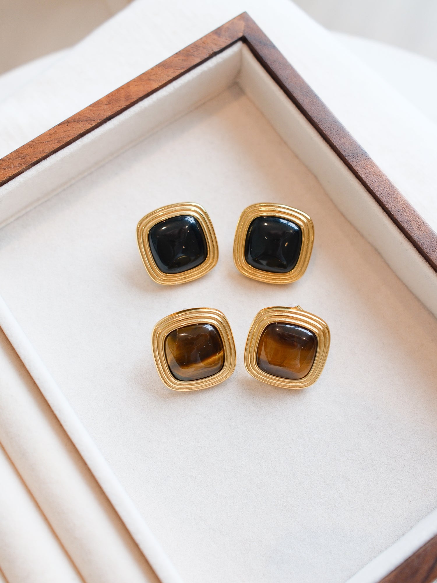 Golden Horizon Ear Studs