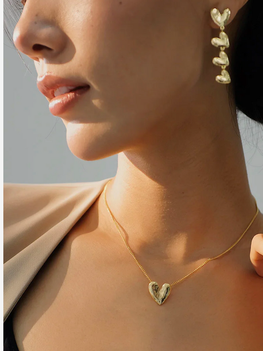 Iris Love Heart Necklace