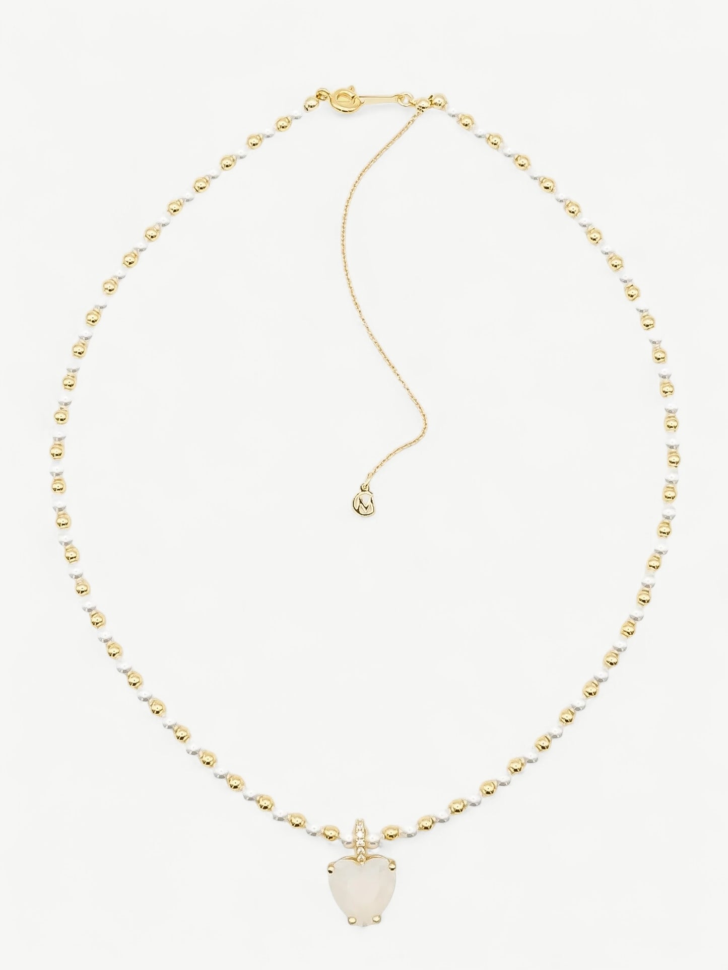 White Opal Pearl Necklace