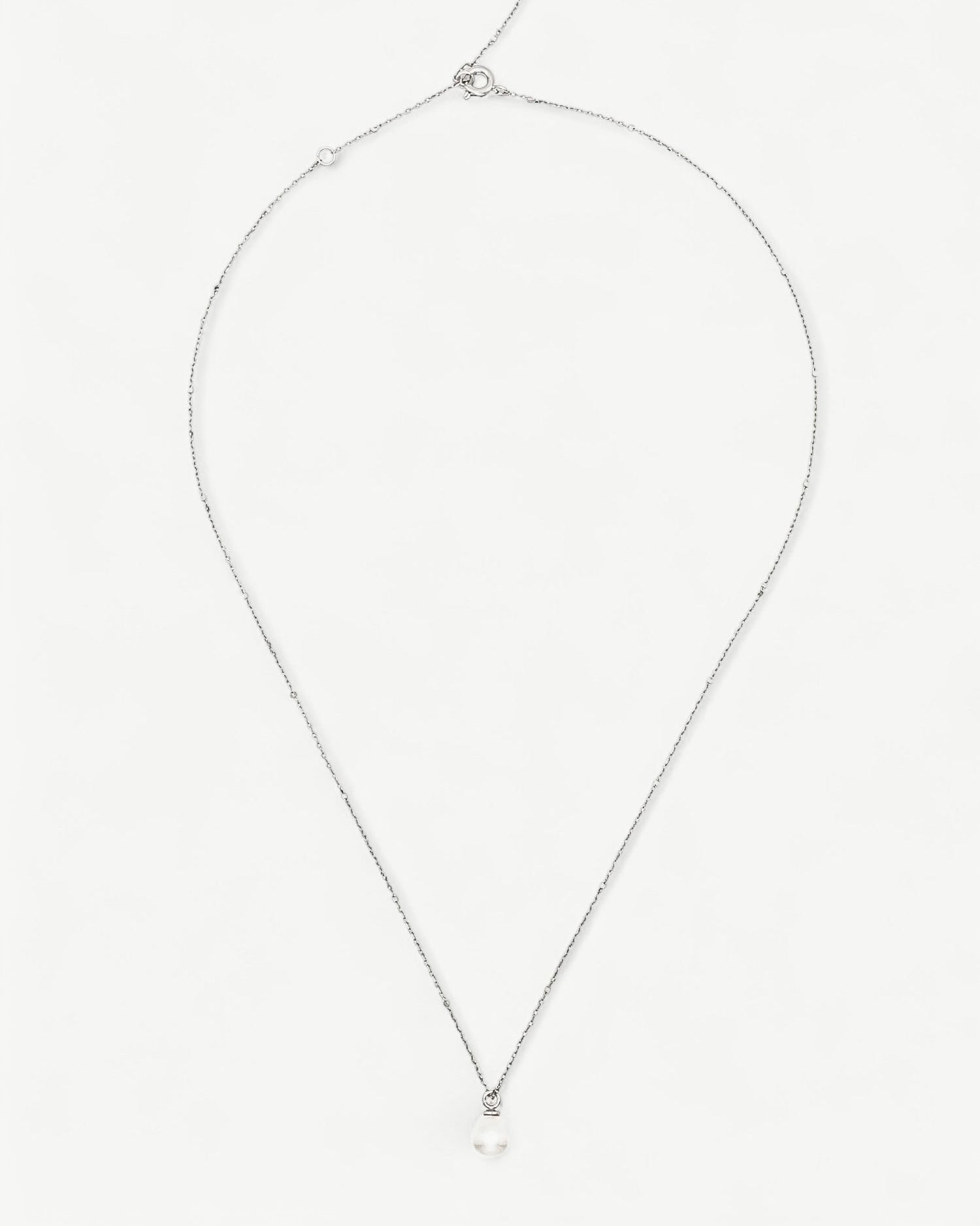 Single Pearl Chain Necklace