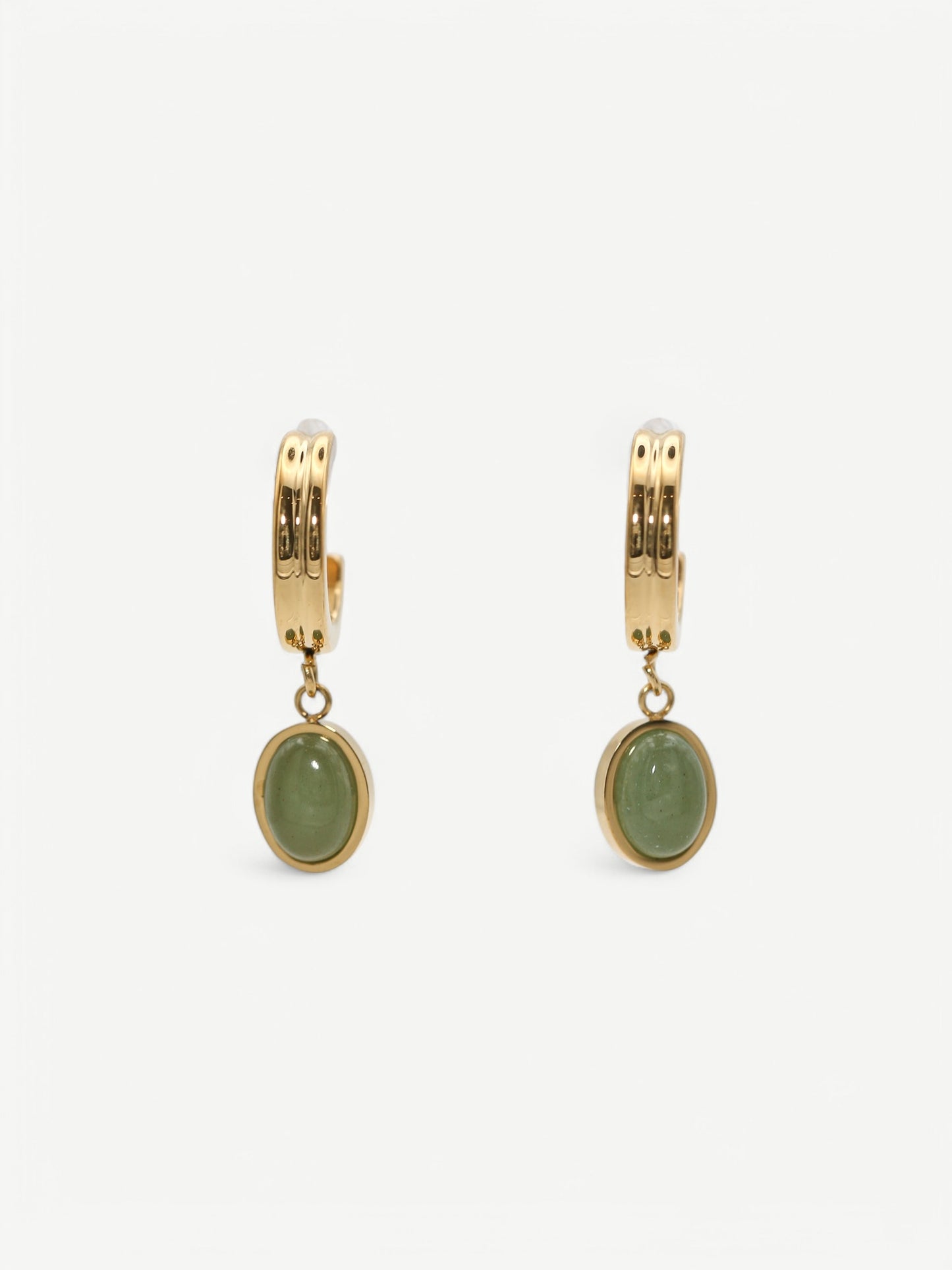 Emerald Small Hoop Earrings