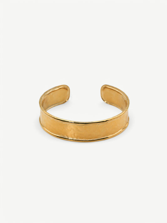 Molten Gold Cuff Bangle Bracelet