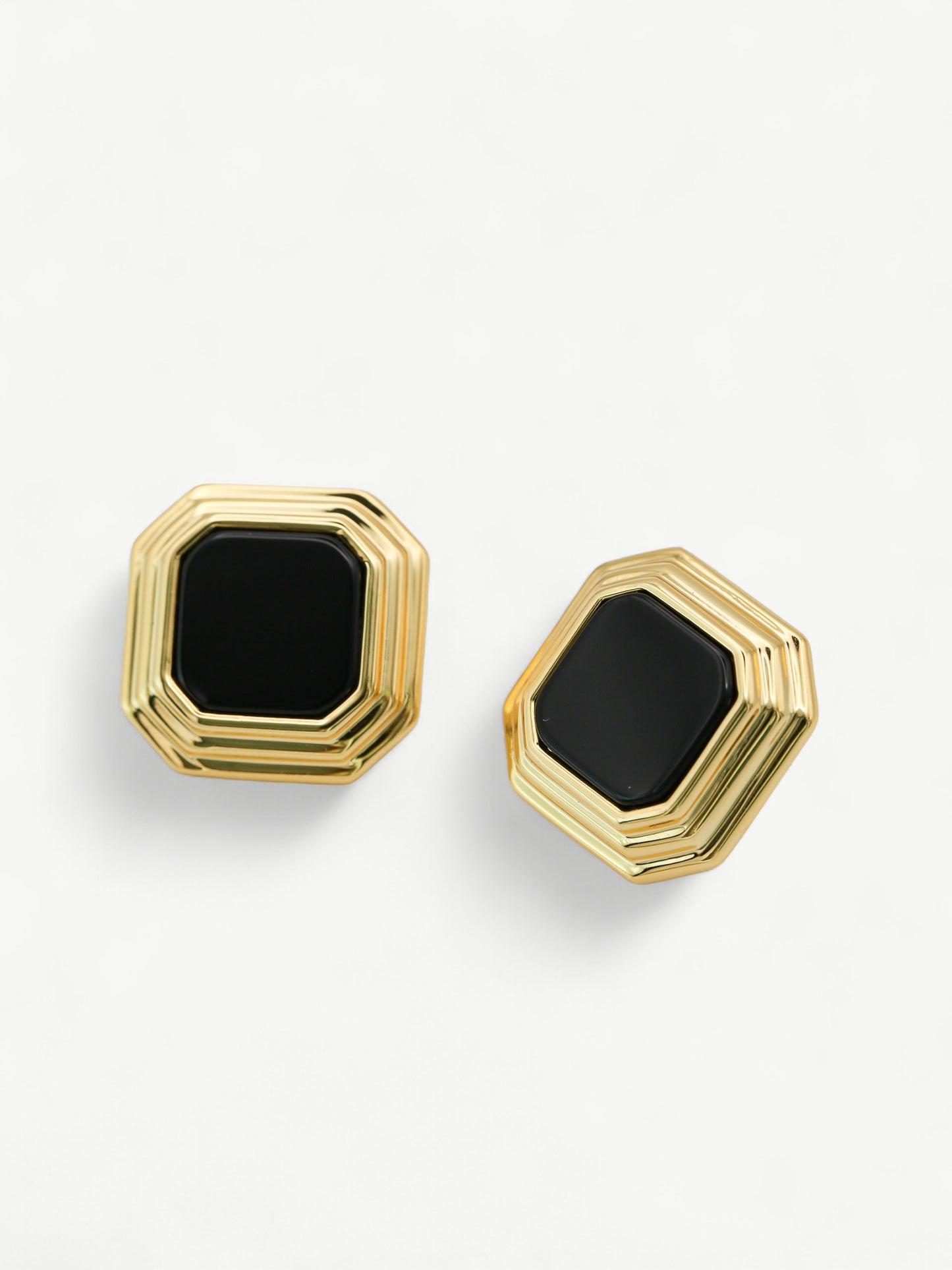 Onyx Deco Studs
