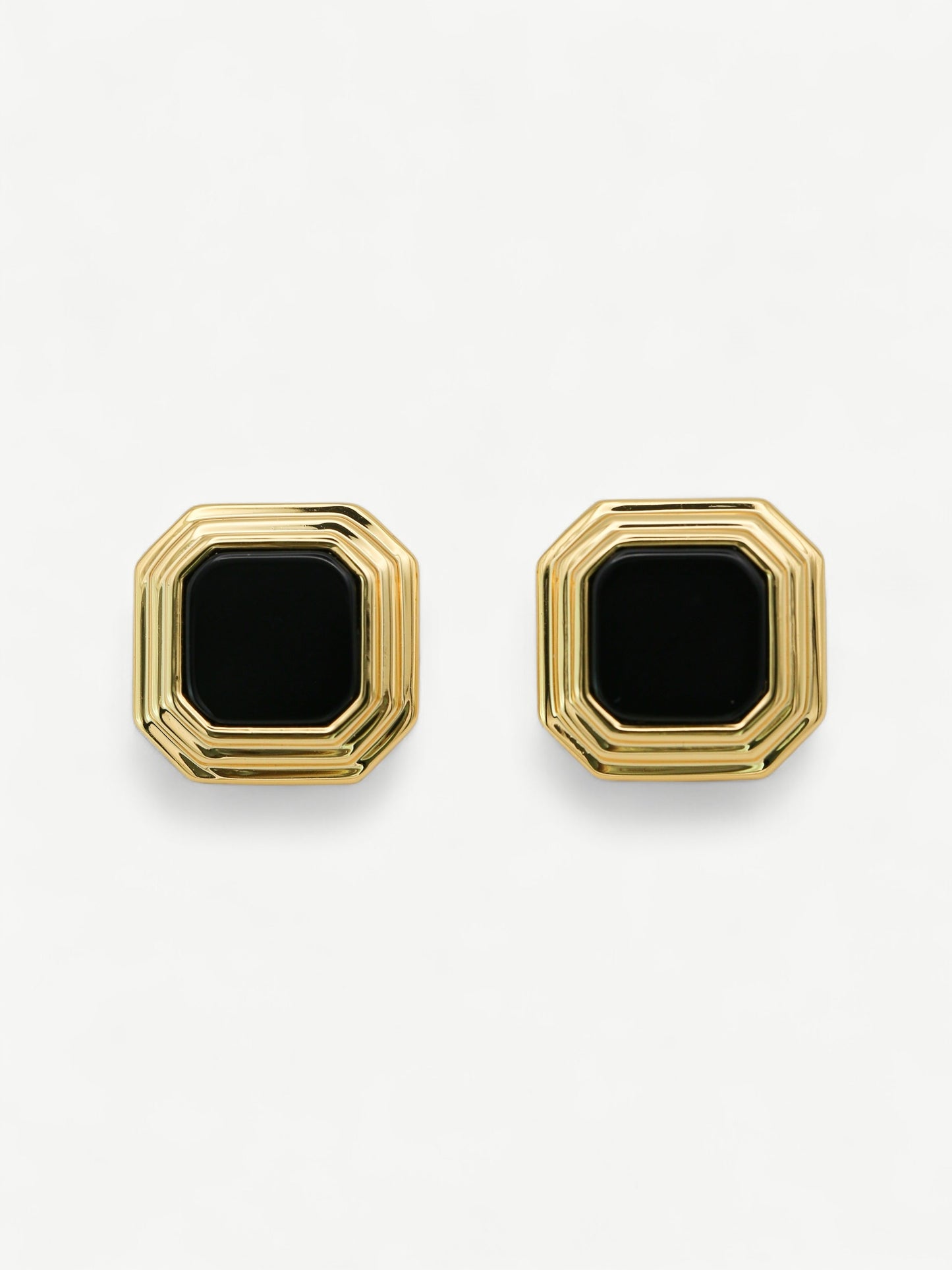 Onyx Deco Studs