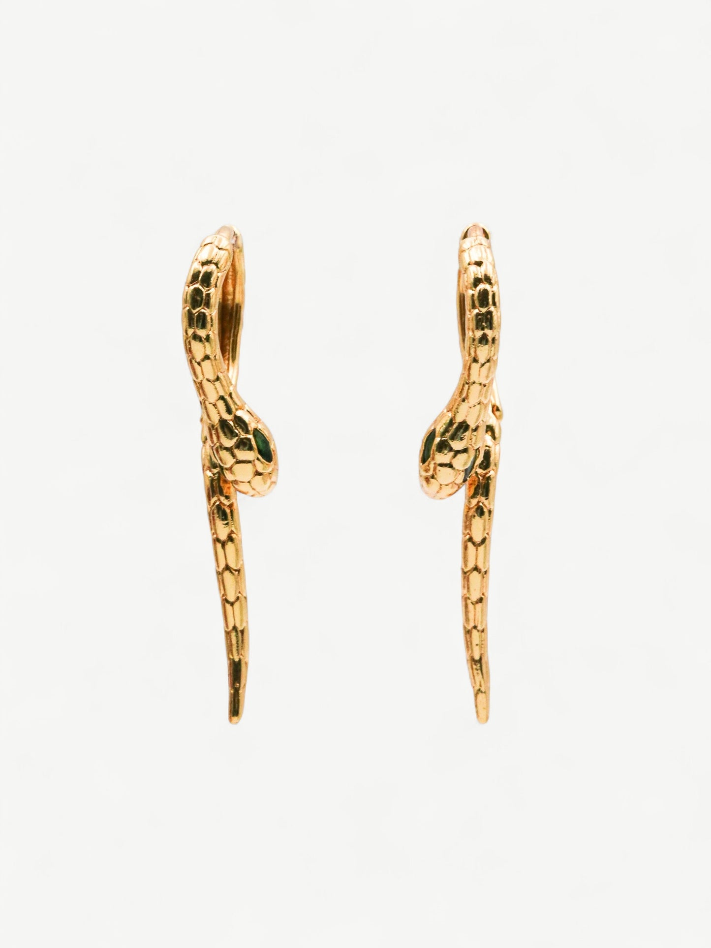 Snake Hoop Earrings