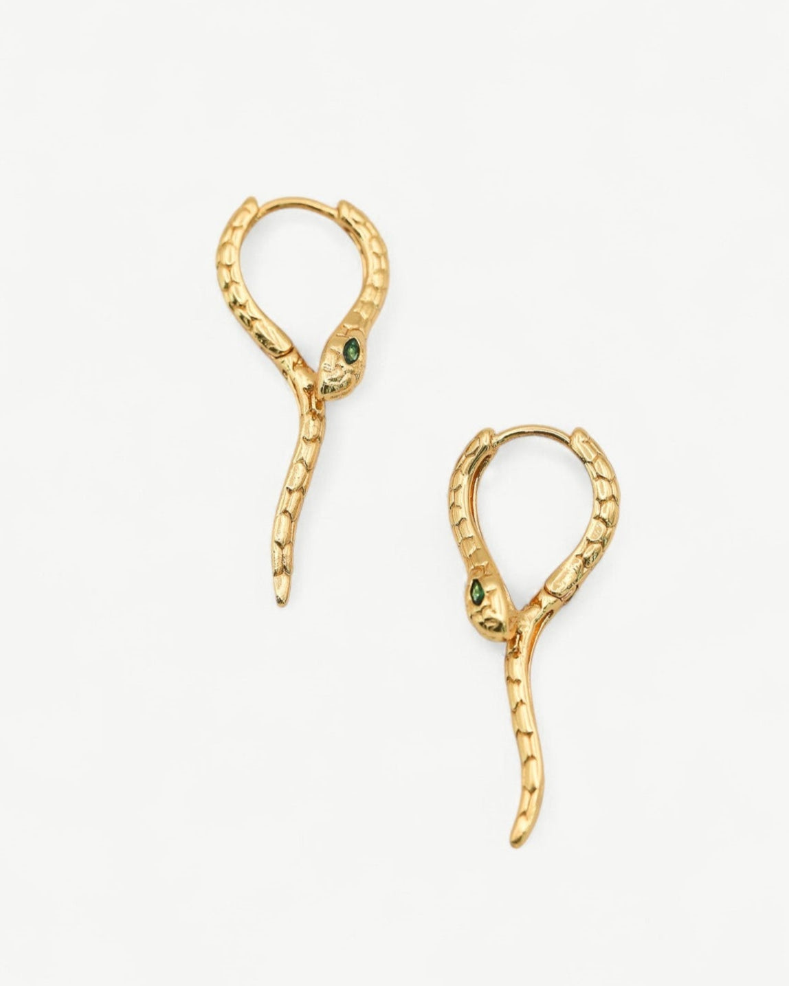 Snake Hoop Earrings