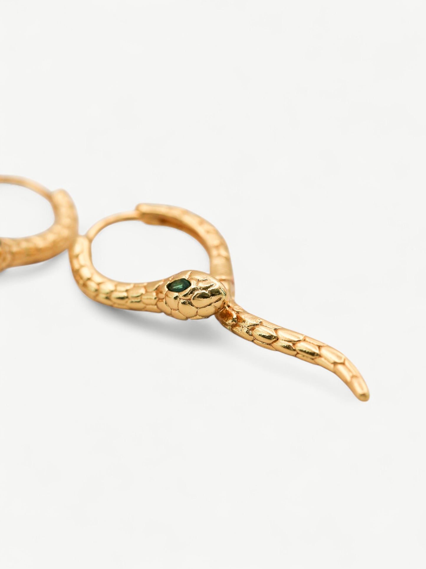 Snake Hoop Earrings