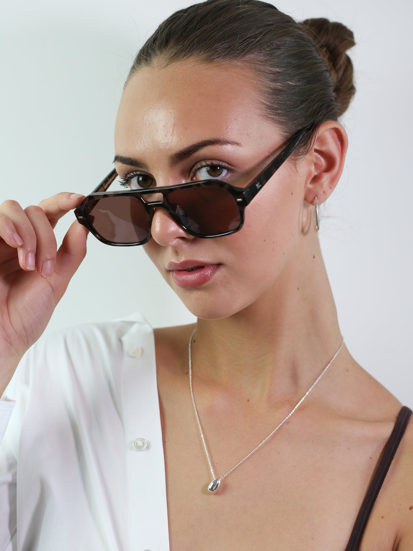 Slim Hoops Earrings Silver