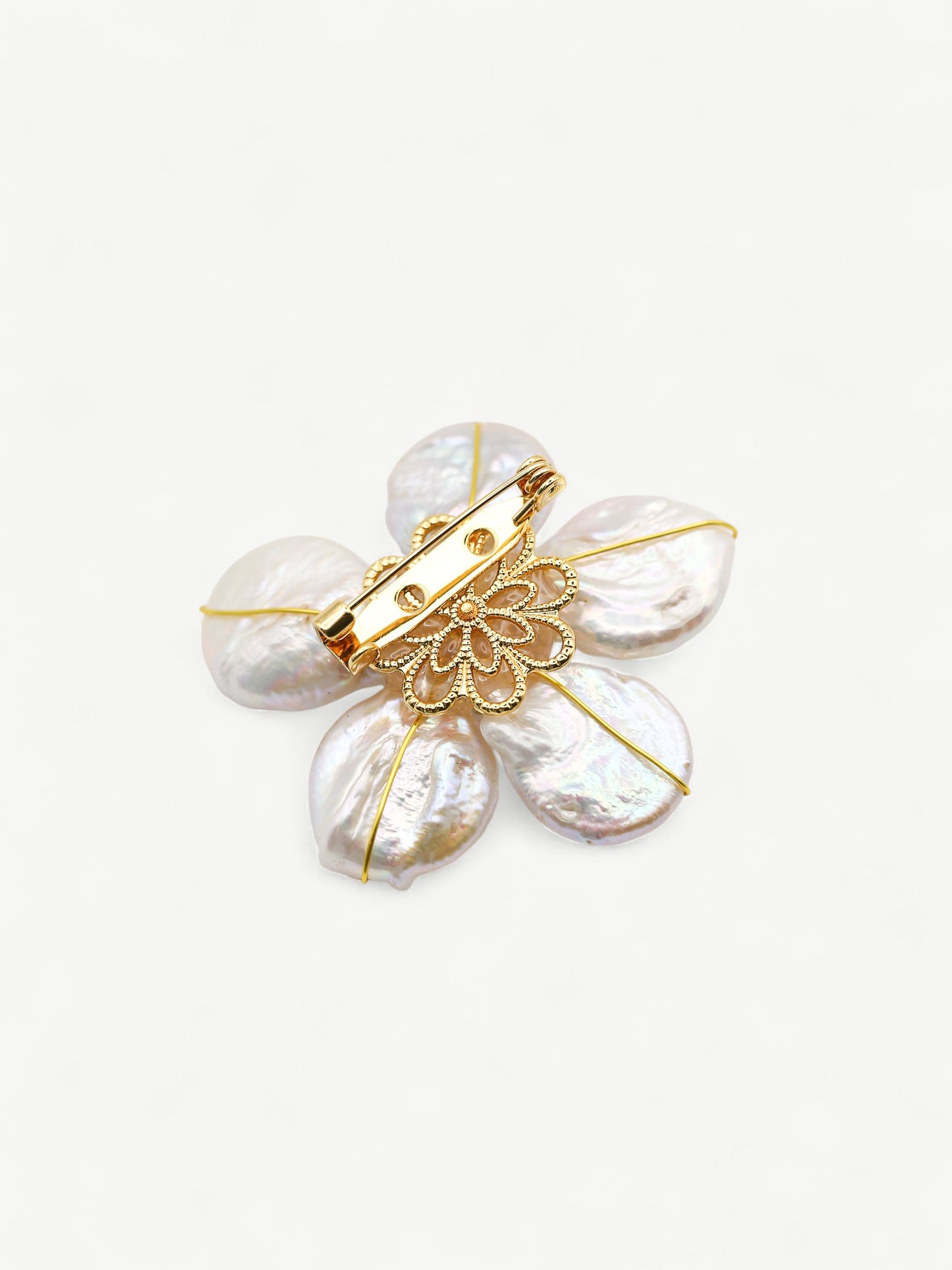 Pearl Fleur Brooch
