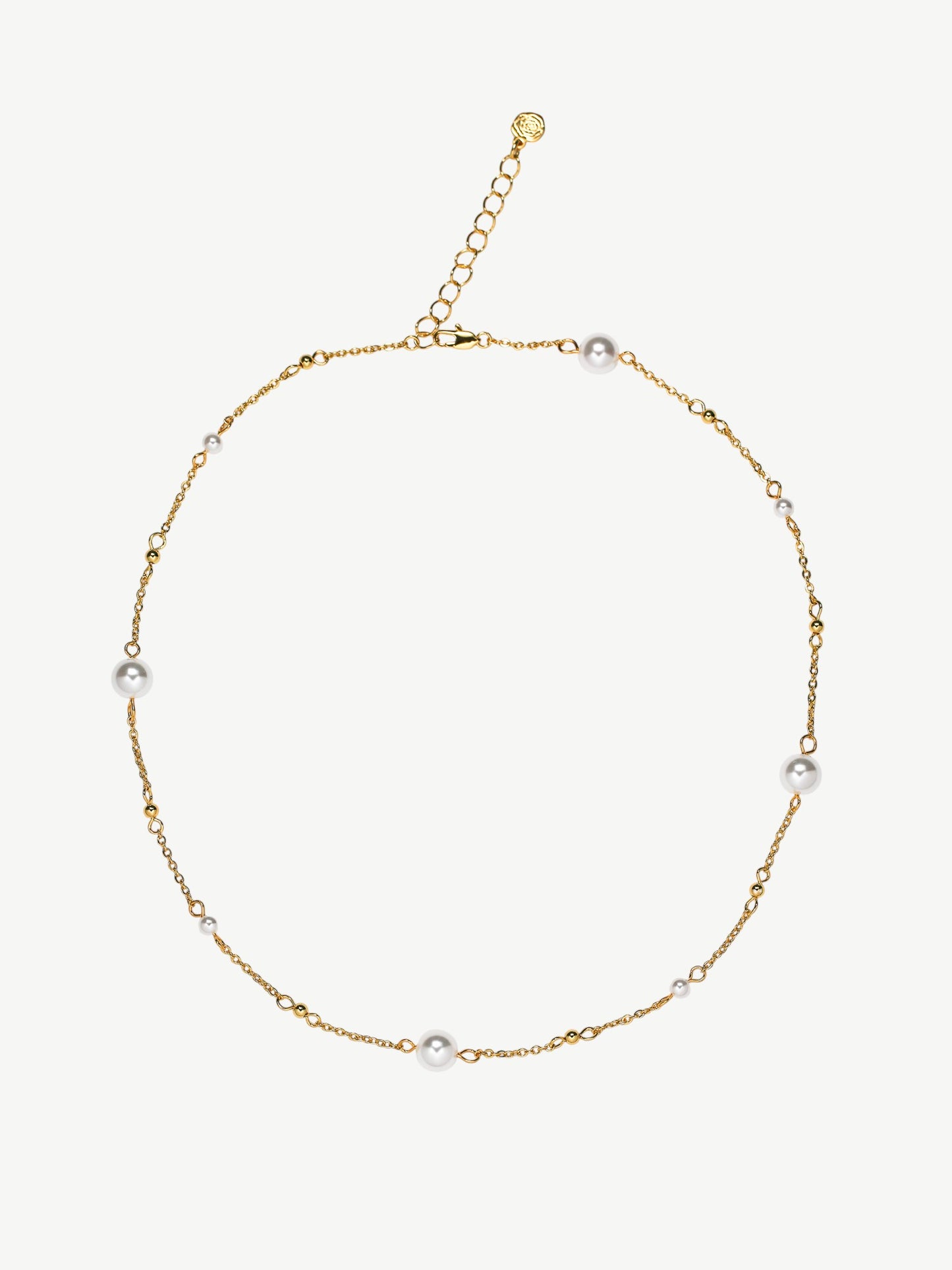 Classic Tin Cup Pearl Necklace