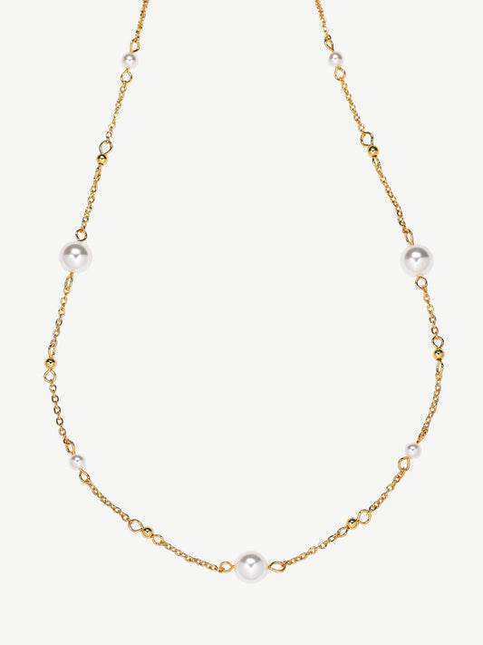 Classic Tin Cup Pearl Necklace