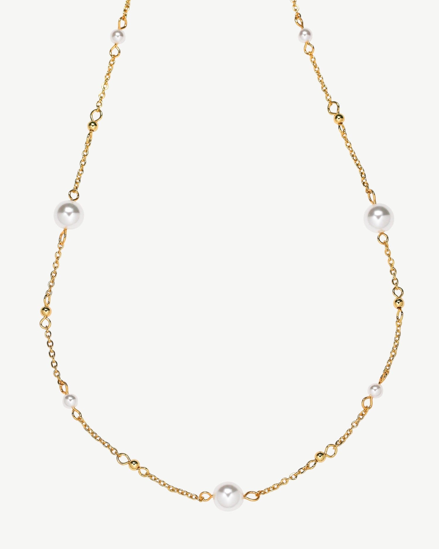 Classic Tin Cup Pearl Necklace