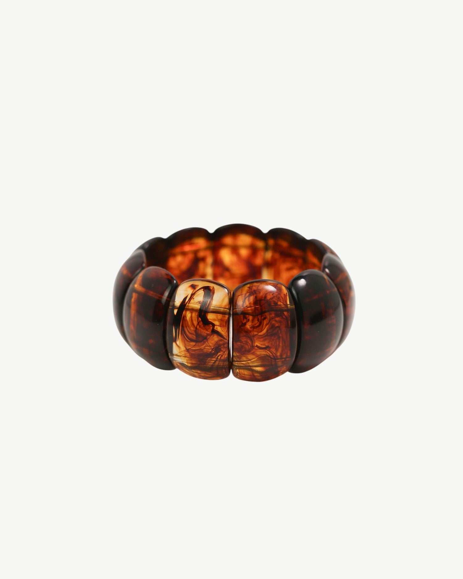 The Dome Bangle In Amber