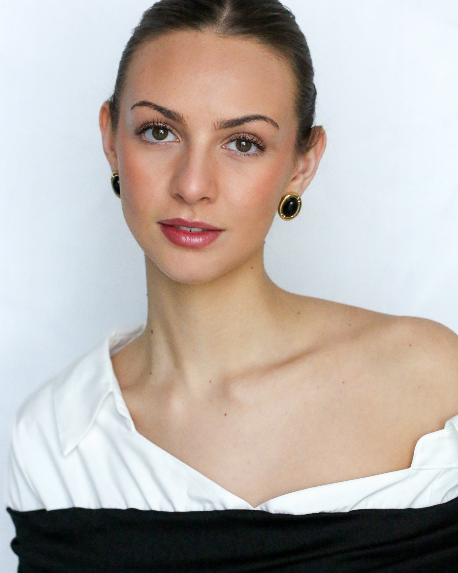 Camille Studs In Black