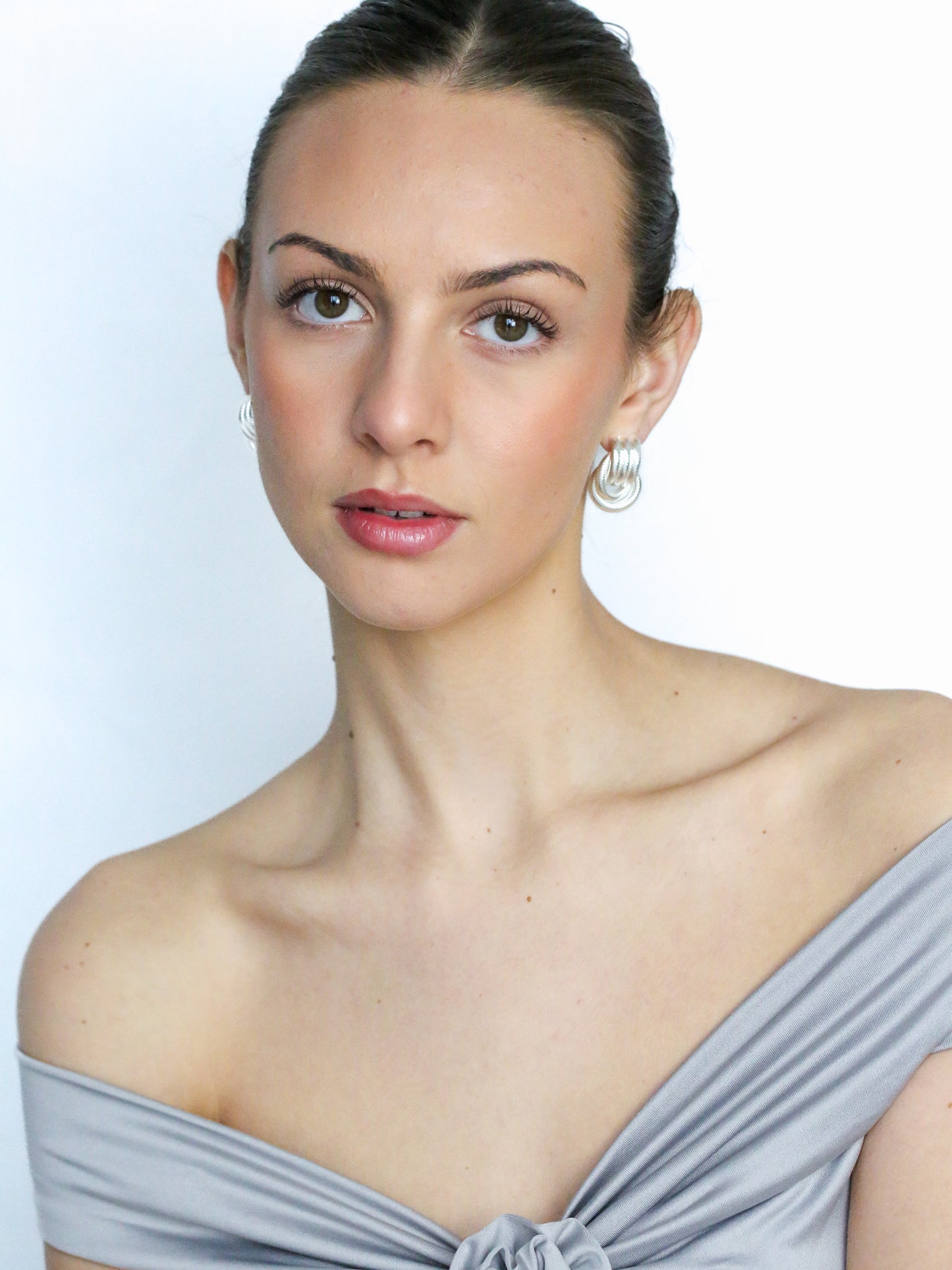 The Rope Knot Studs Silver