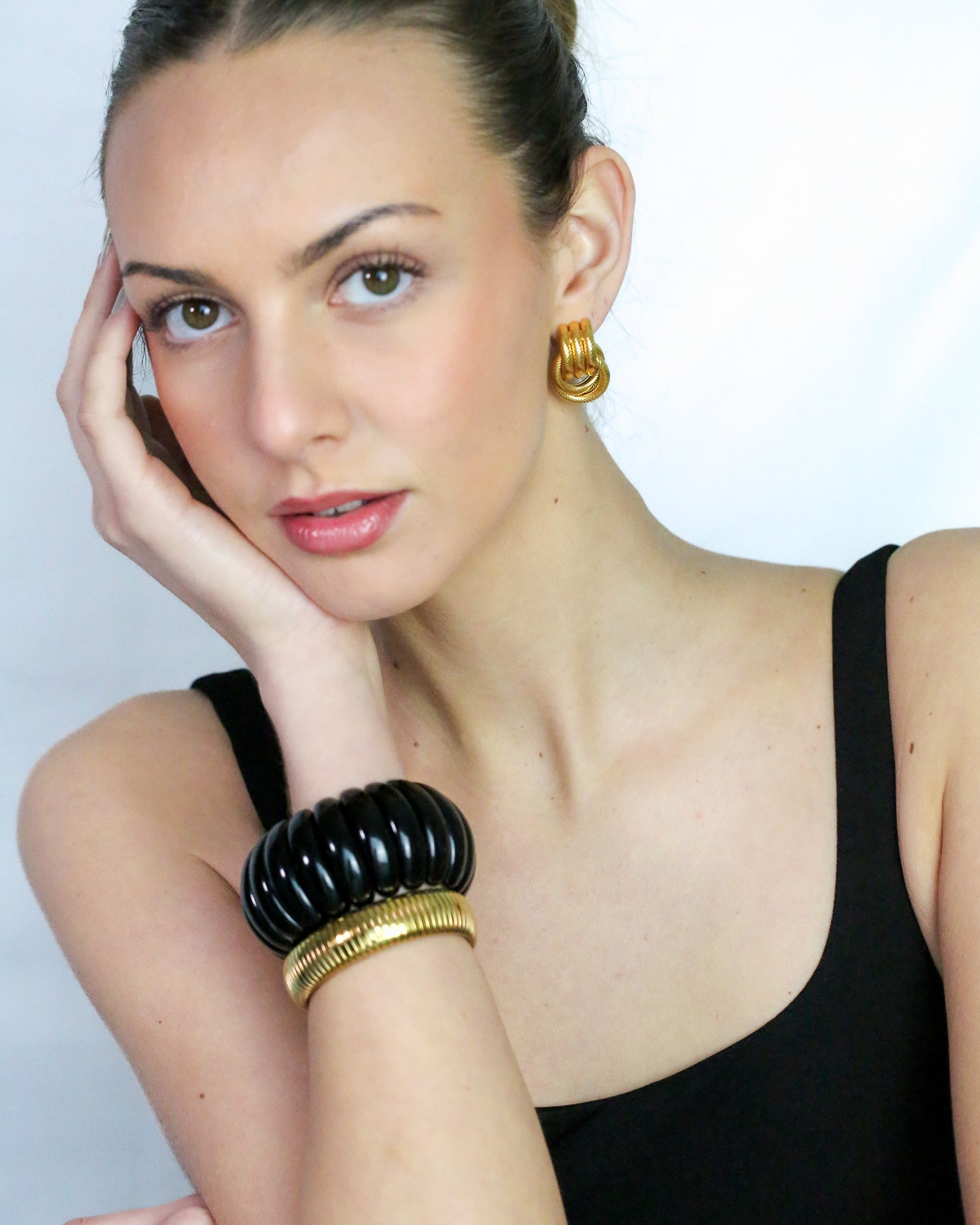 The Dome Bangle In Black