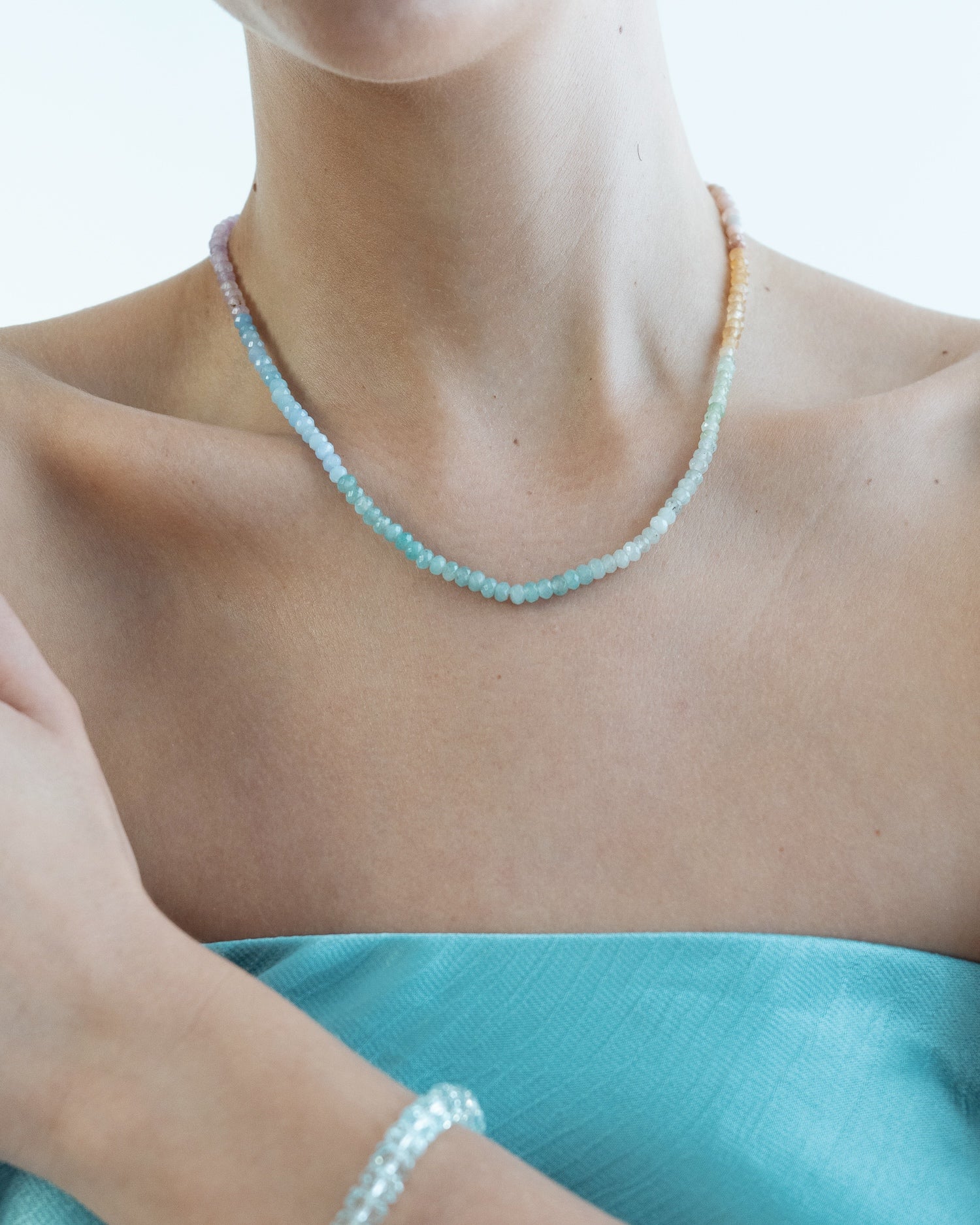 Rainbow Beaded Necklace