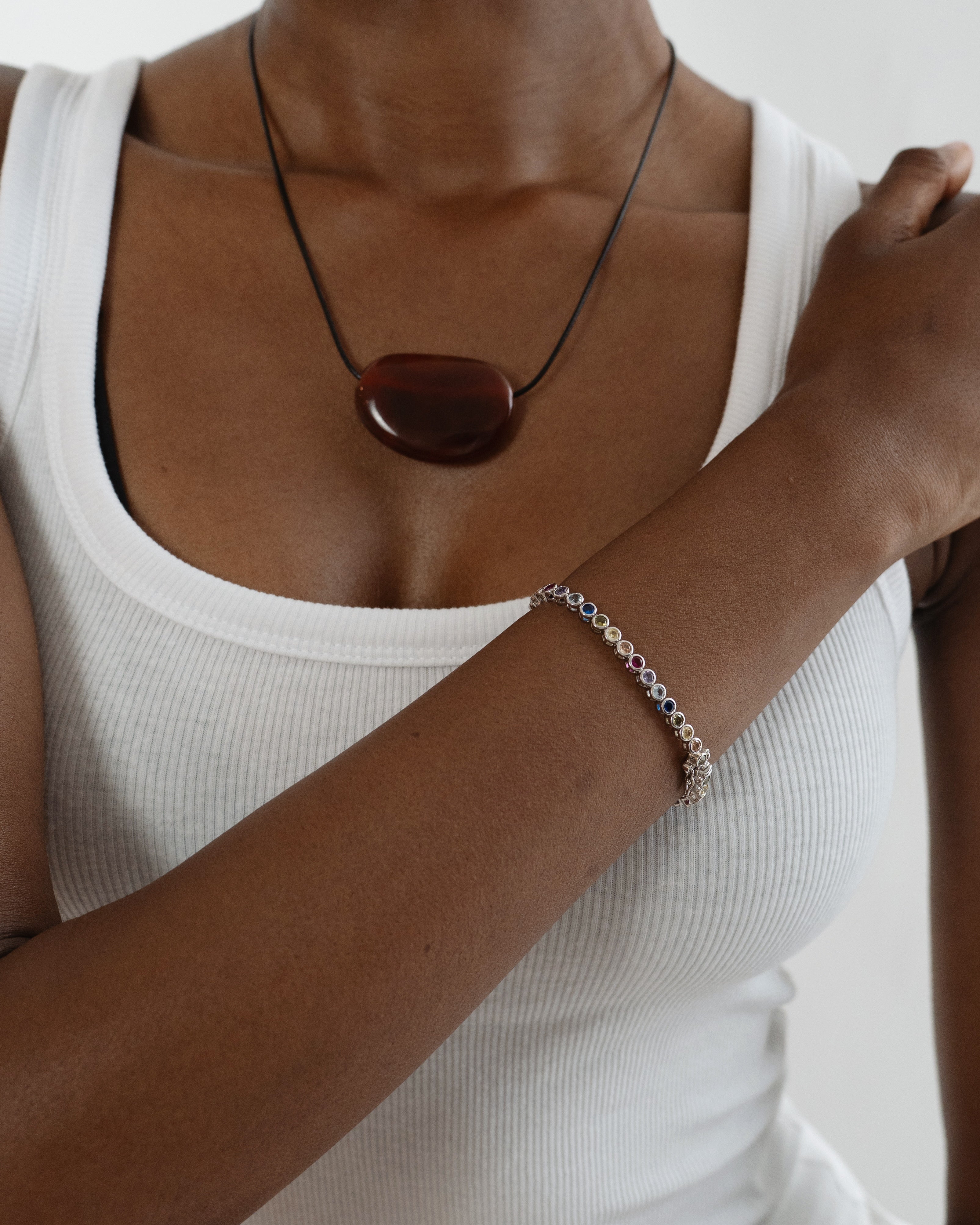 Rainbow Tennis Bracelet