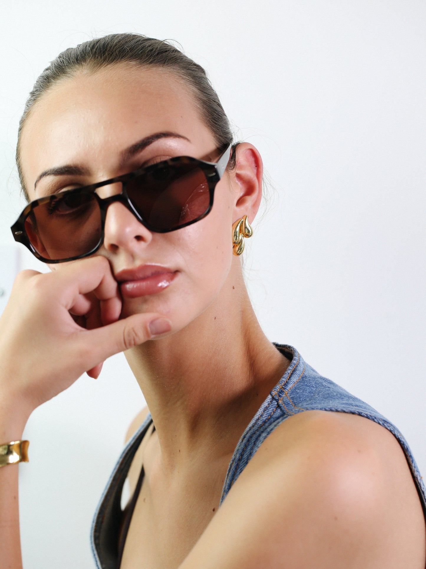Raindrop Oversized Stud Earrings