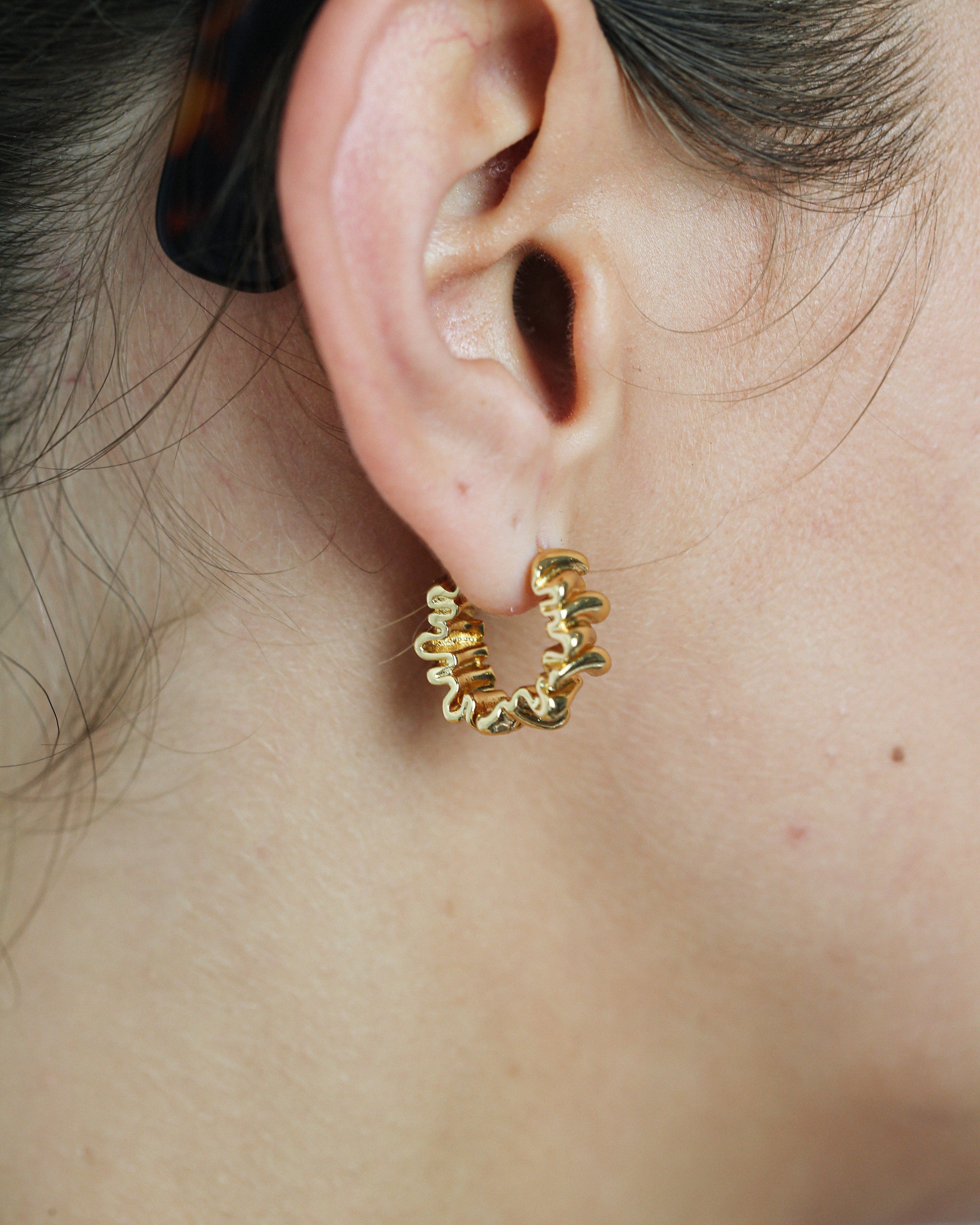 Aurum Crease Hoops