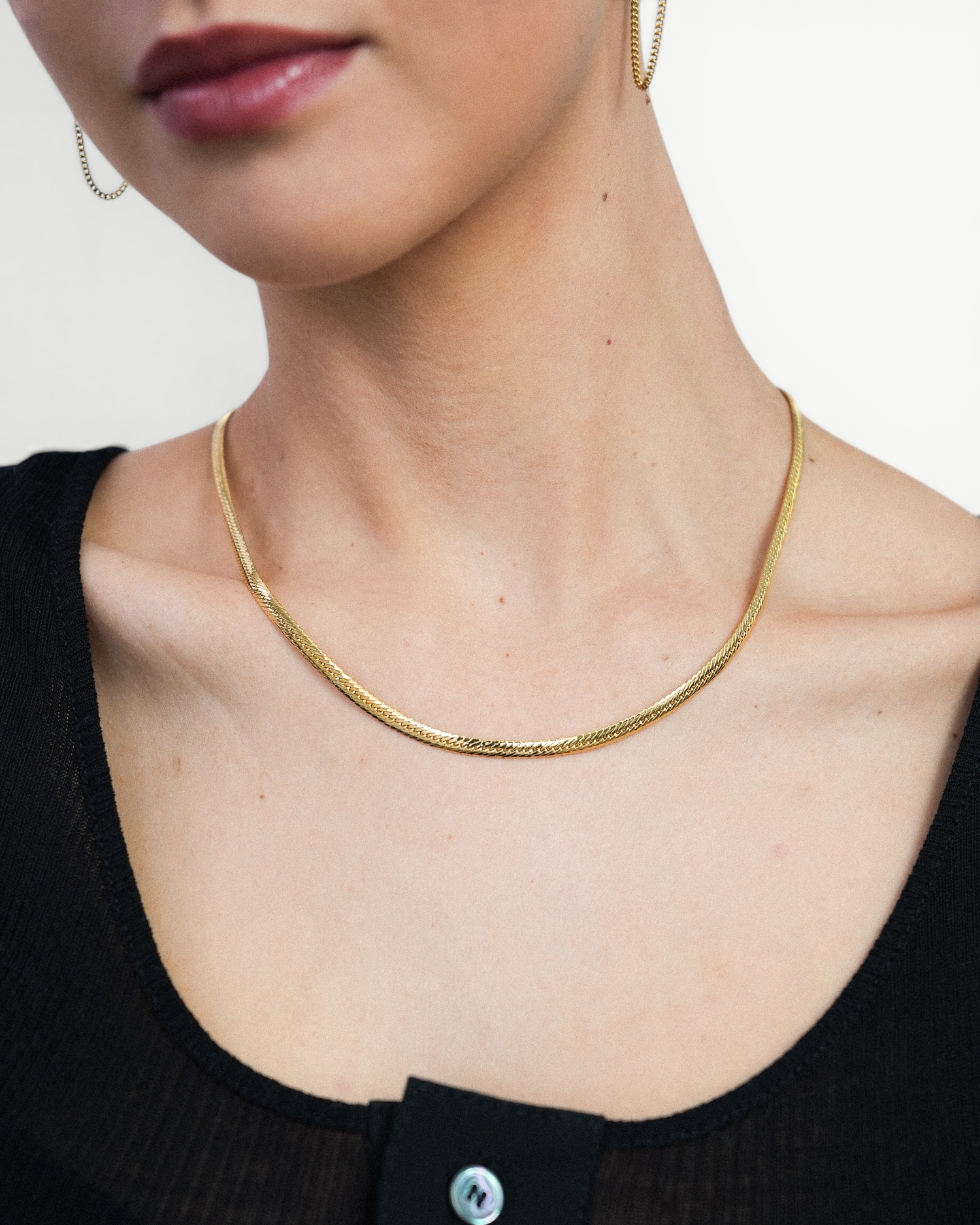 Herringbone Snake Chain Necklace