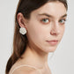 Mother of Pearl Flower Ear Studs