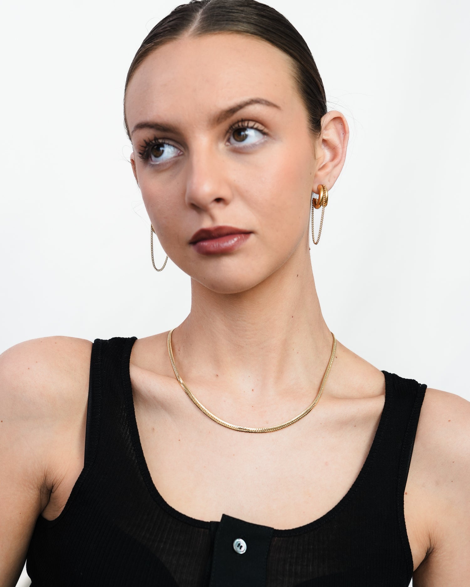 Chain Hoop Earrings