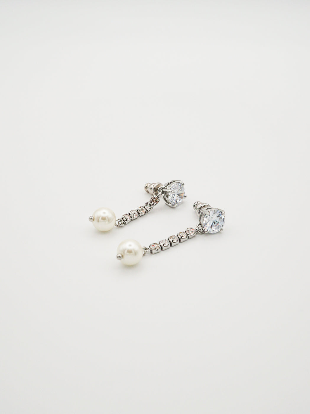 Sienna White Gold Plated Earrings