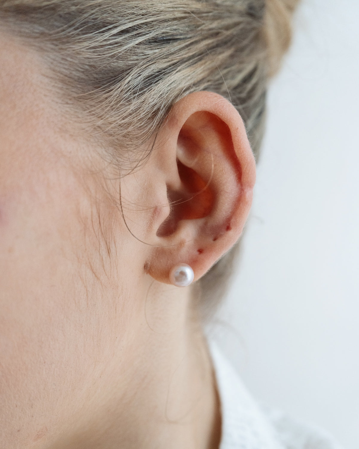 Mini Pink Pearl Studs