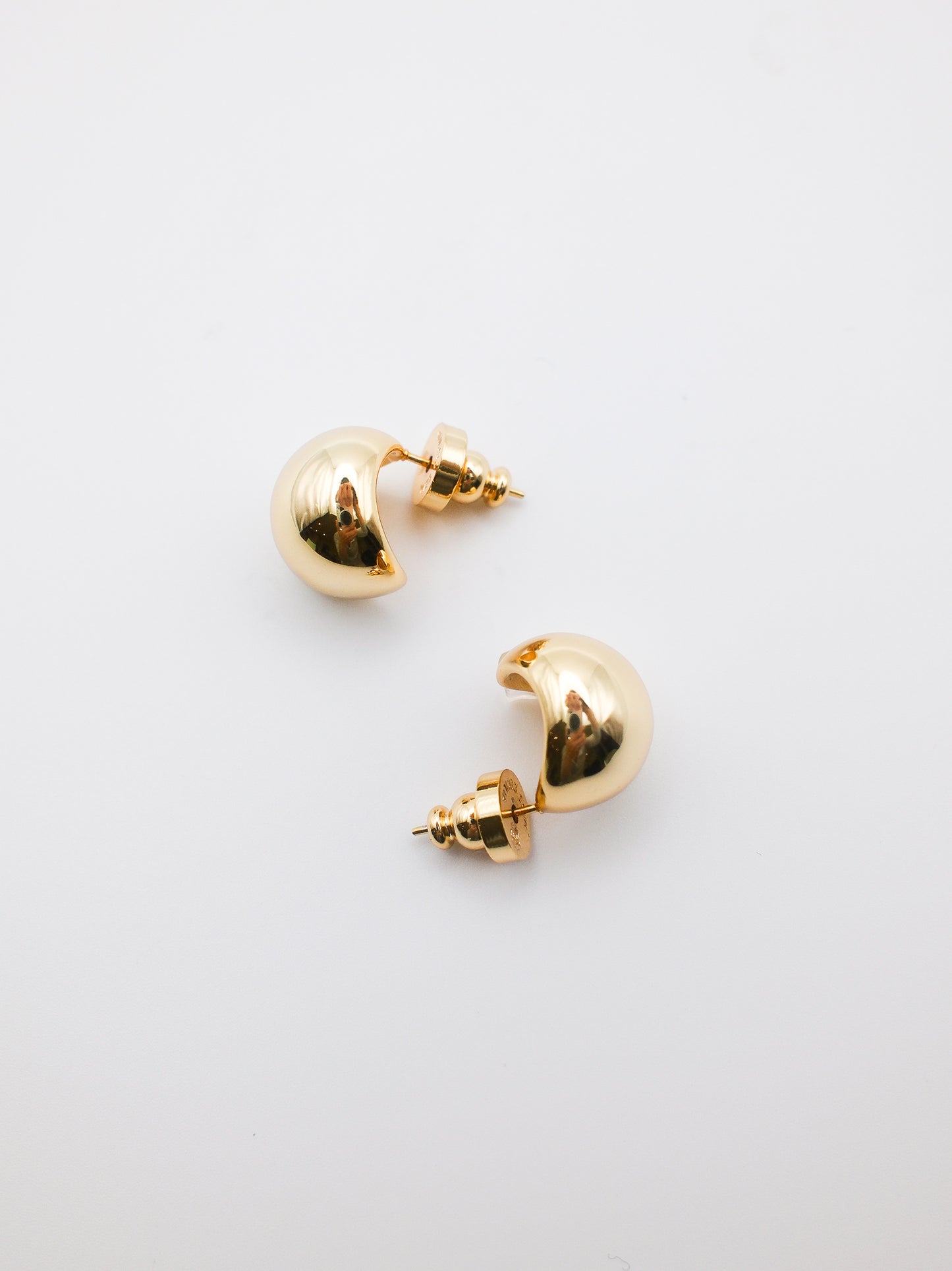 Small Dome Hoop Earrings