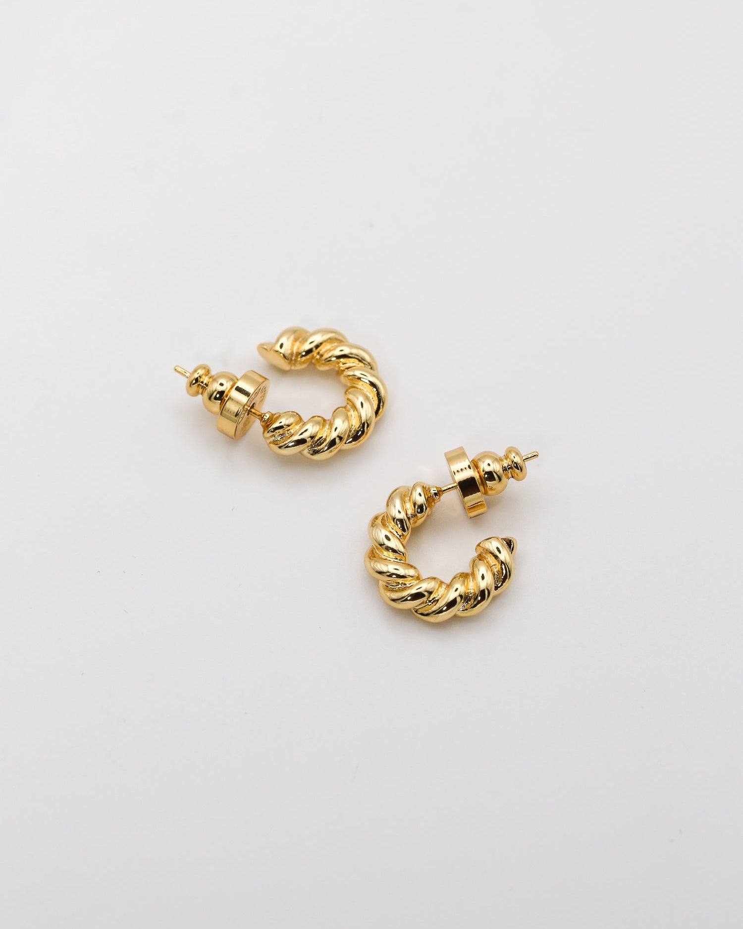 Twisted Rope Hoops Earrings