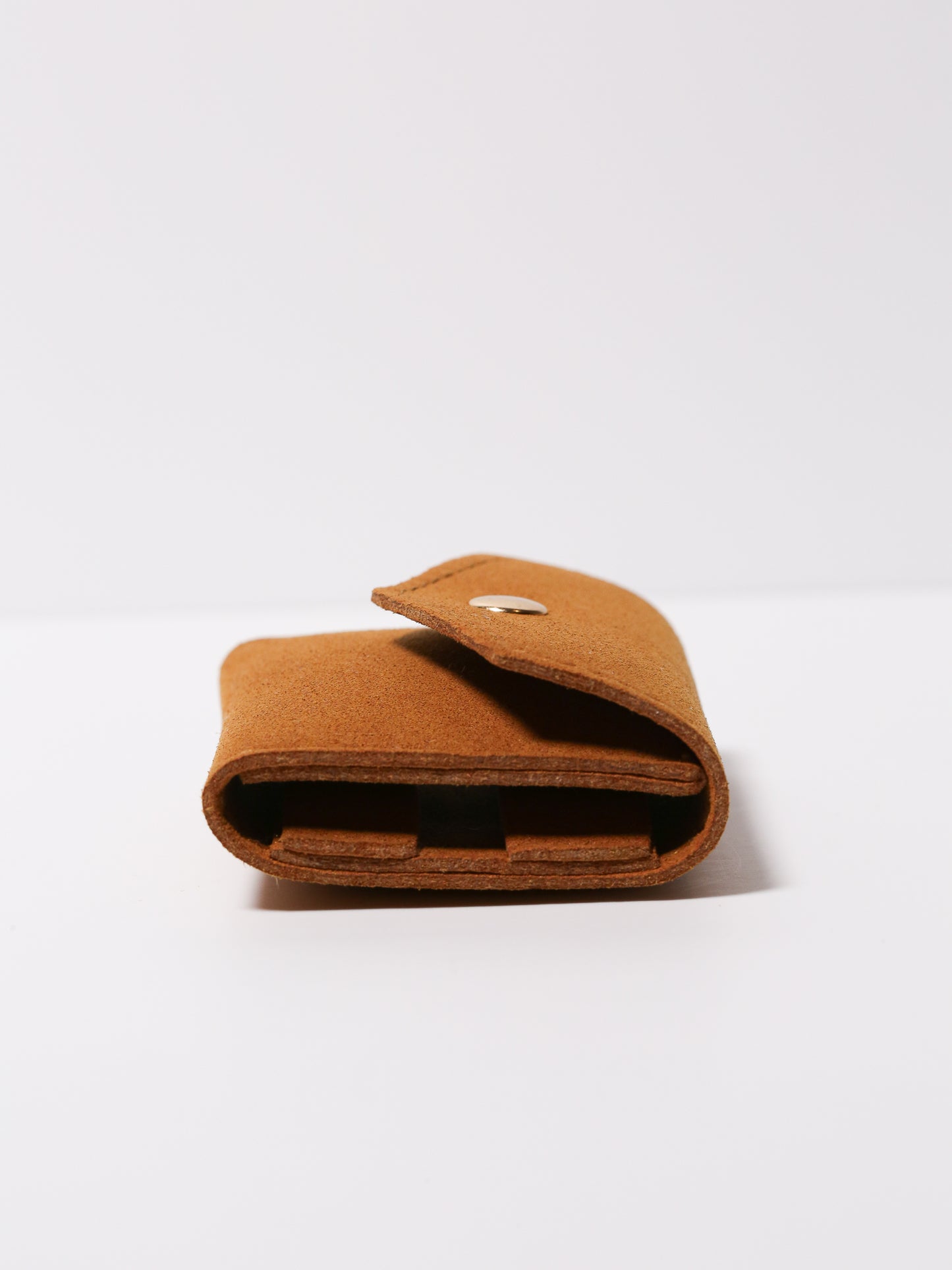 Cognac Mini Travel Jewelry Pouch