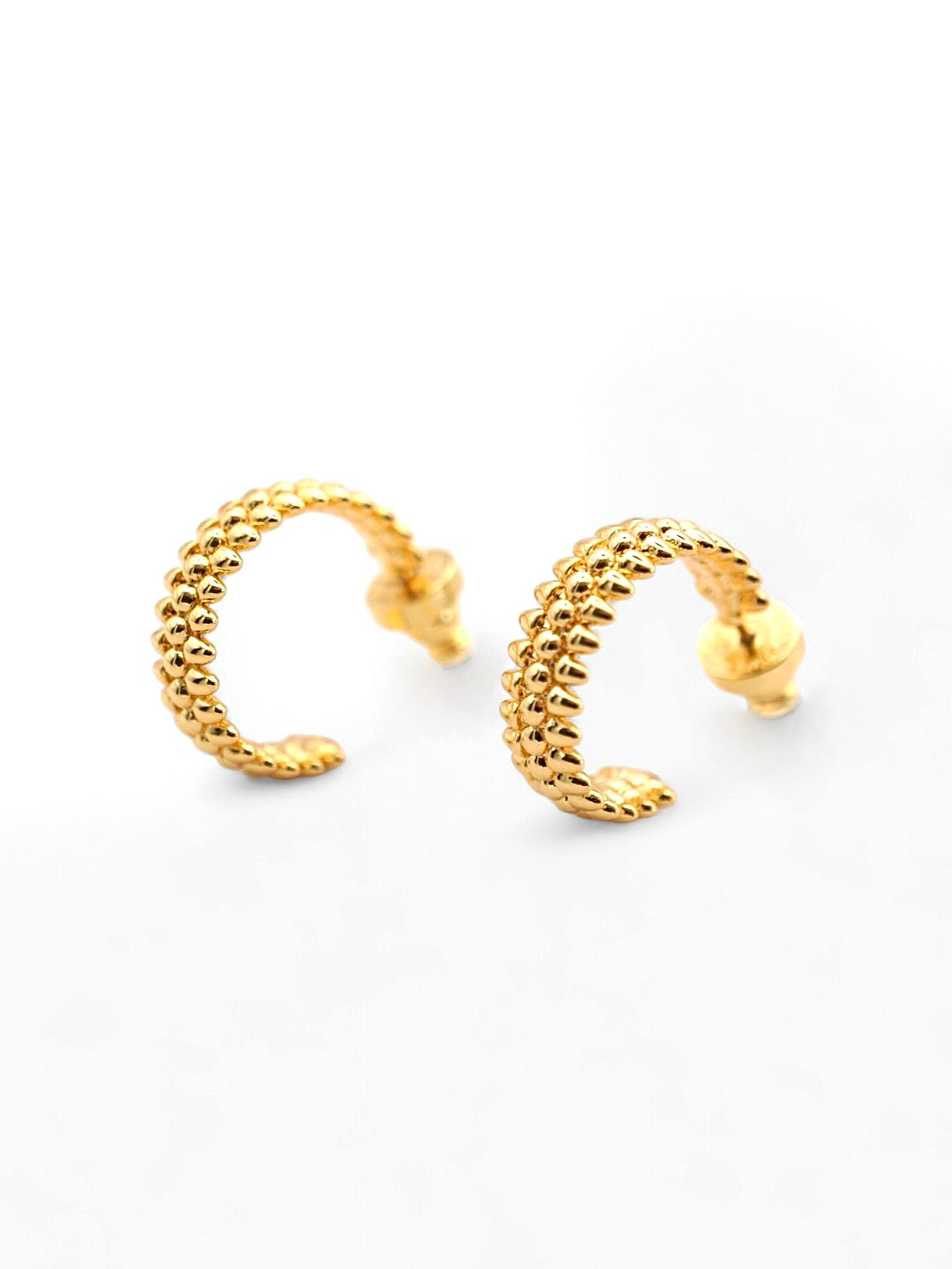 Amber Hoops Earrings