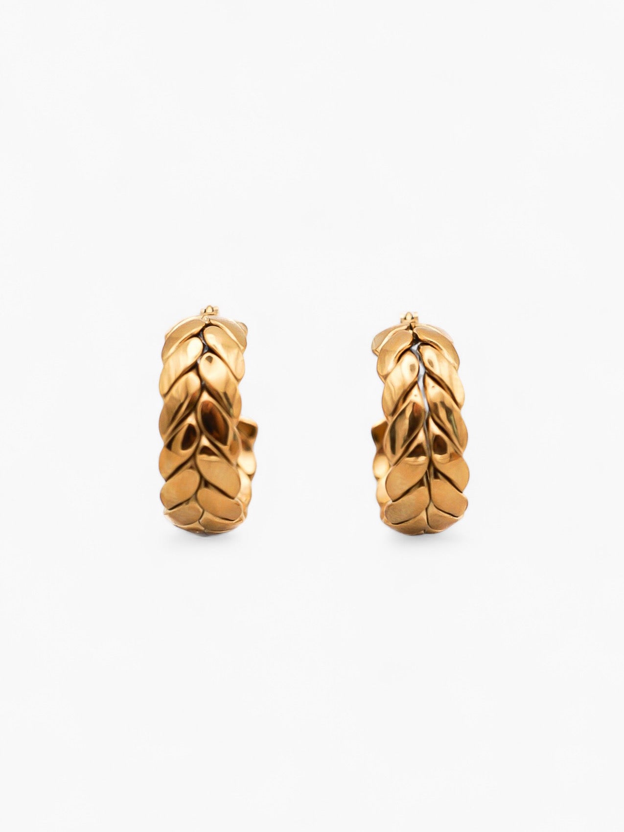 Braid Hoops Earrings