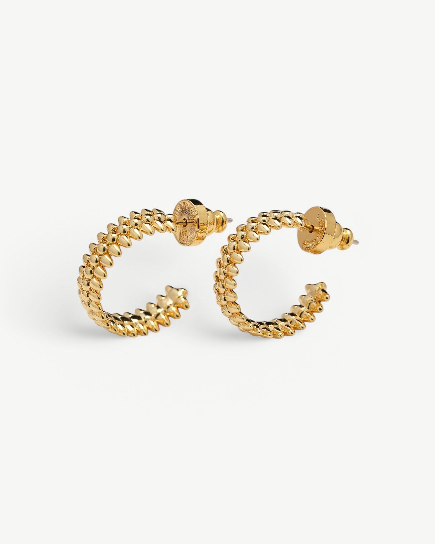 Amber Hoops Earrings
