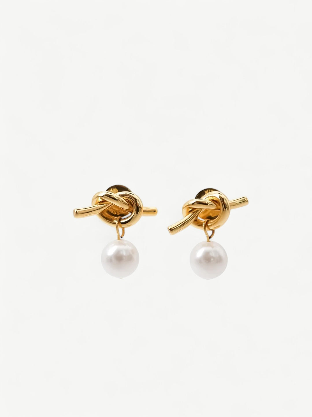 Adeline Knot Pearl Earrings