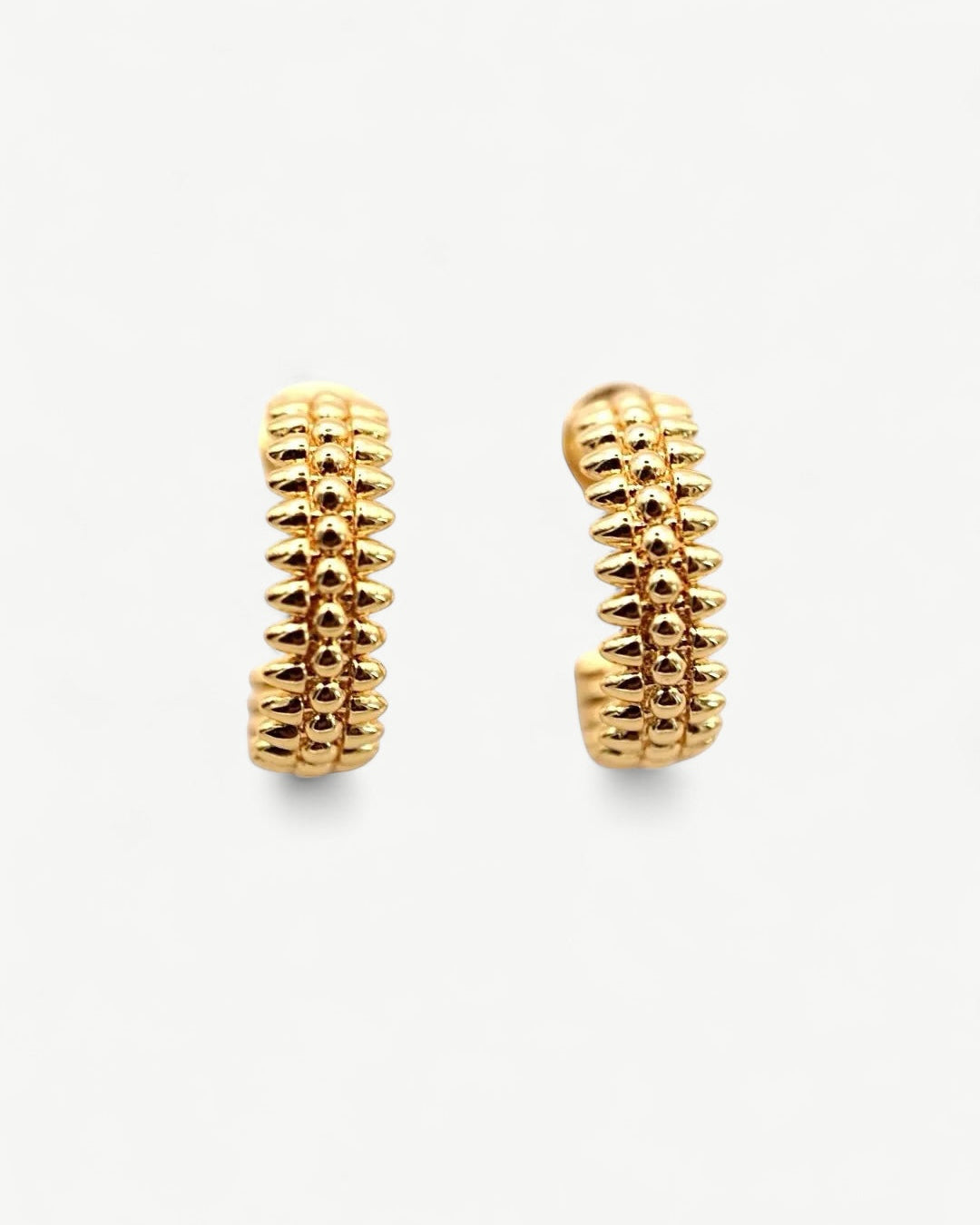 Amber Hoops Earrings