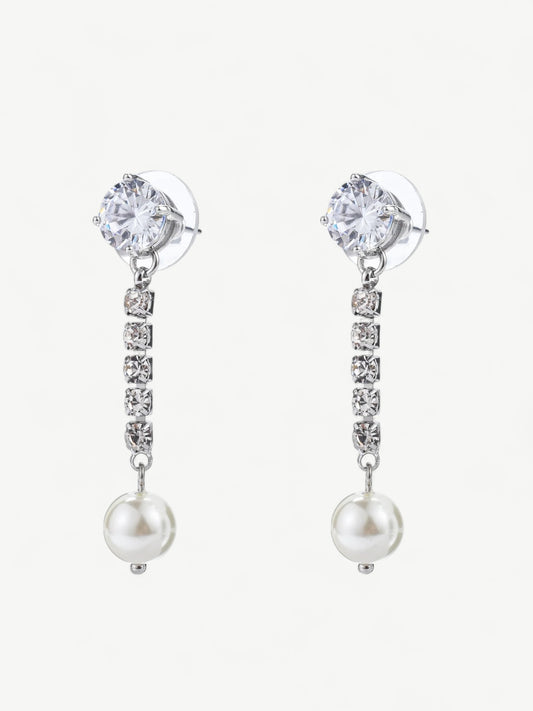 Sienna White Gold Plated Earrings