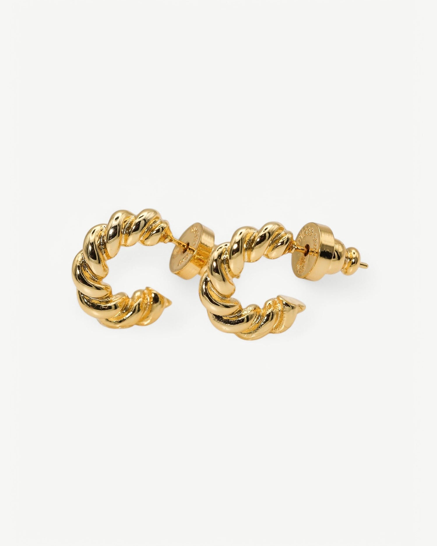 Twisted Rope Hoops Earrings