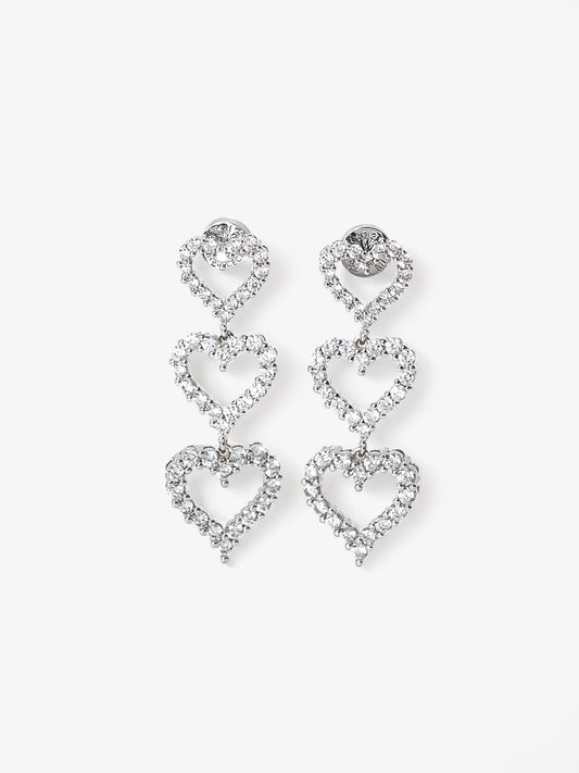 Amiri Love Heart Earrings