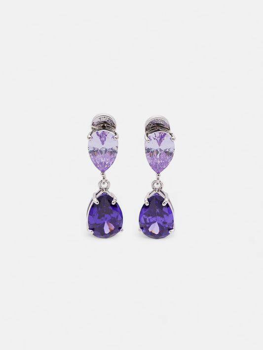 Harris Purple Drop Earrings