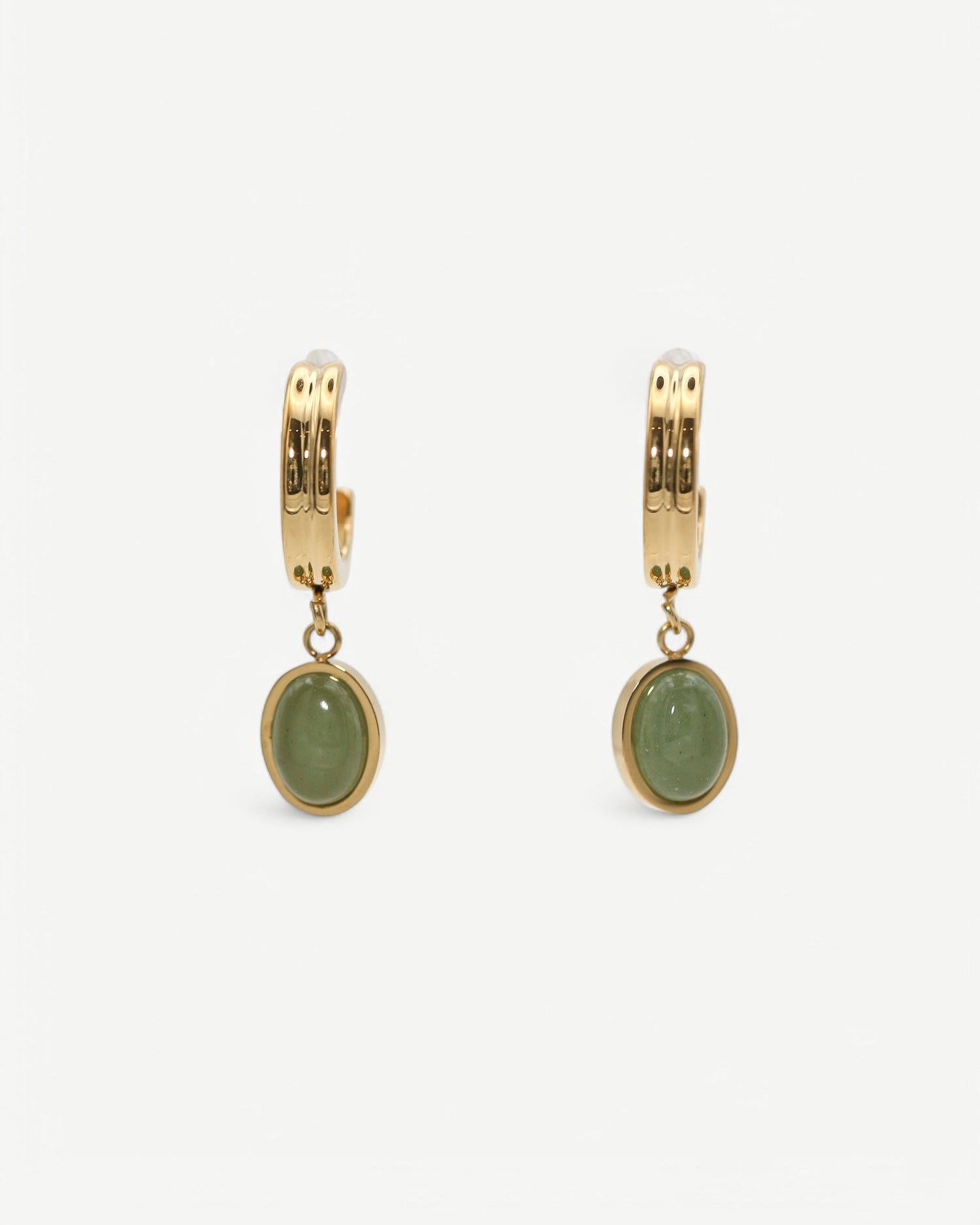 Emerald Small Hoop Earrings