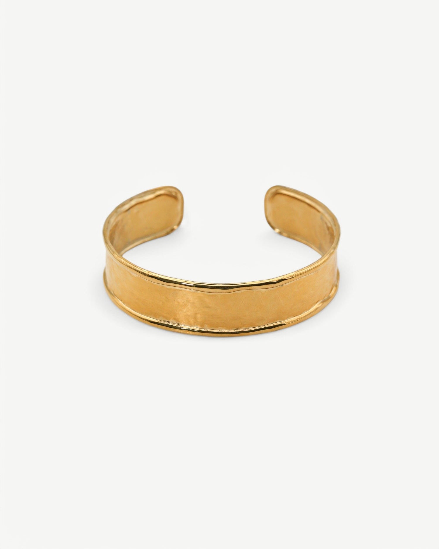Molten Gold Cuff Bangle Bracelet