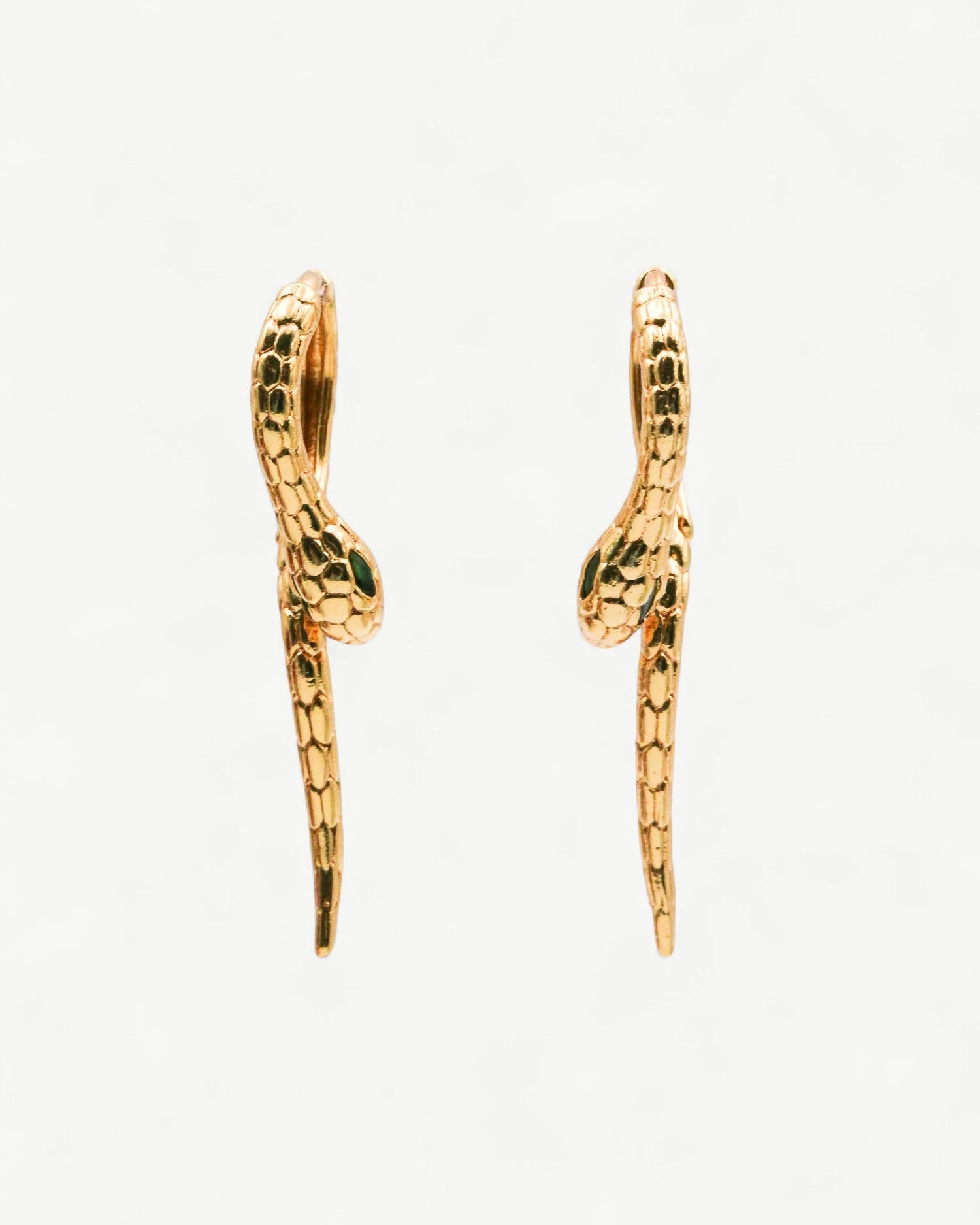 Snake Hoop Earrings