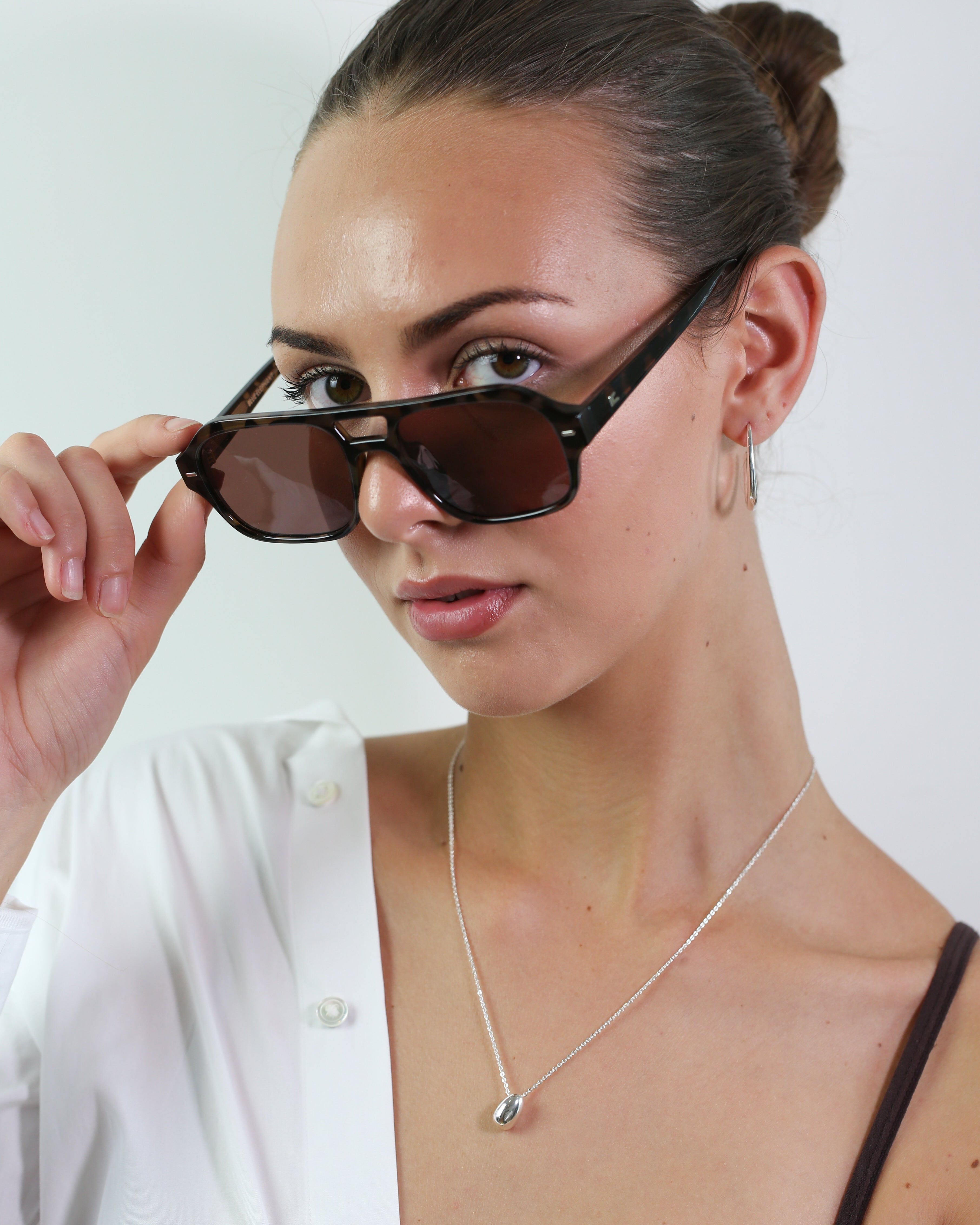 Slim Hoops Earrings Silver