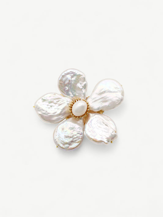 Pearl Fleur Brooch