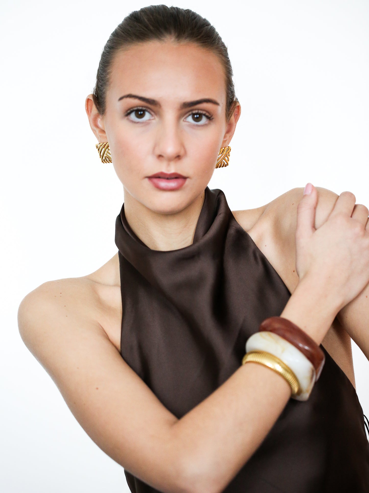 Sculpted Square Bangle