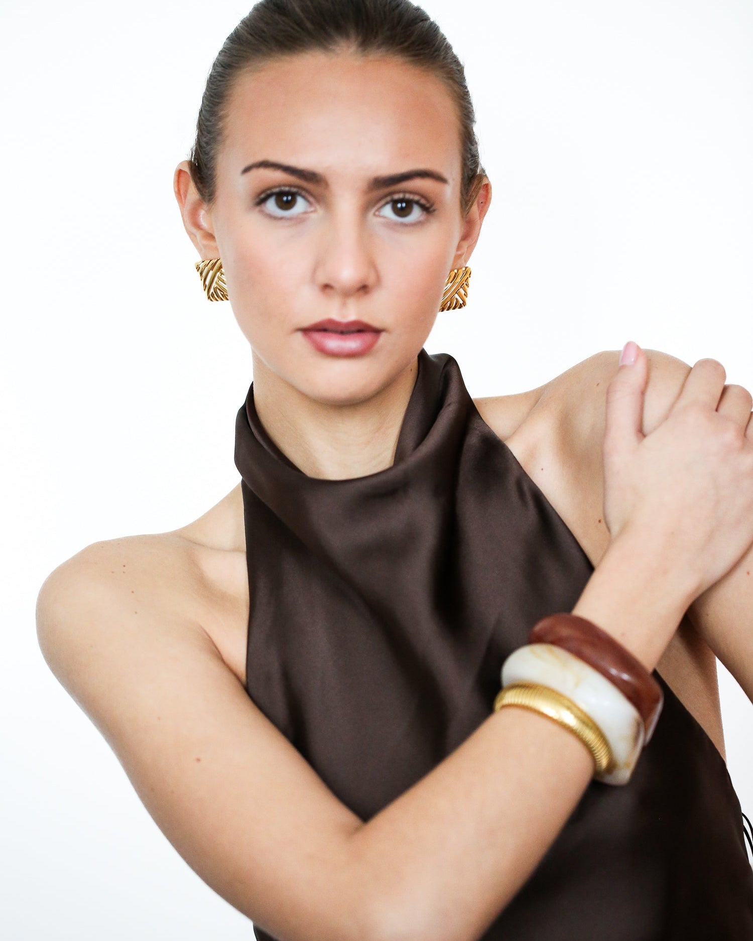 Sculpted Square Bangle